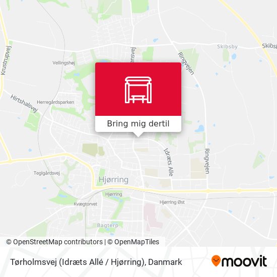 Tørholmsvej (Idræts Allé / Hjørring) kort