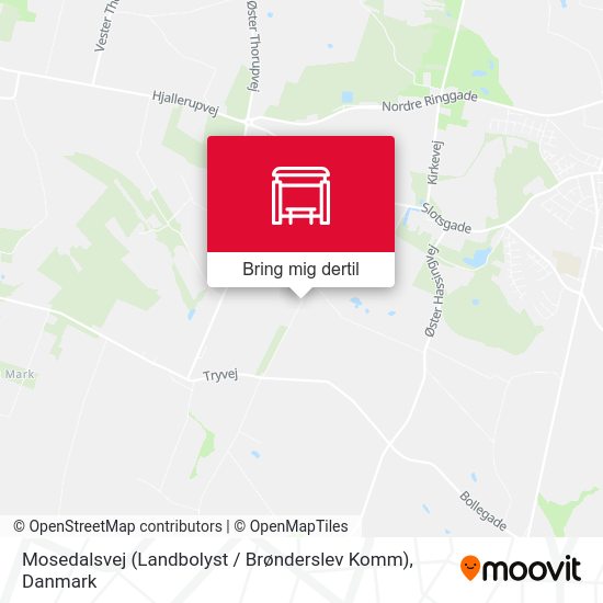 Mosedalsvej (Landbolyst / Brønderslev Komm) kort