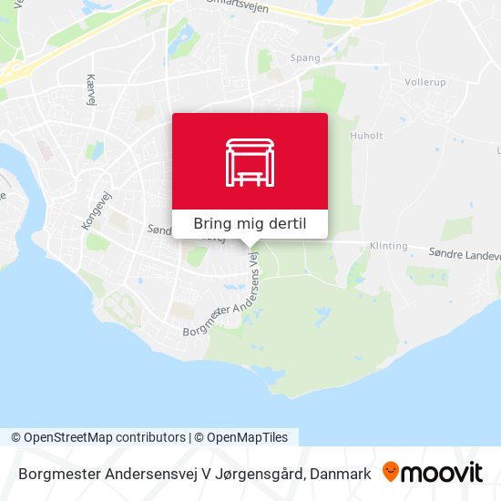 Borgmester Andersensvej V Jørgensgård kort