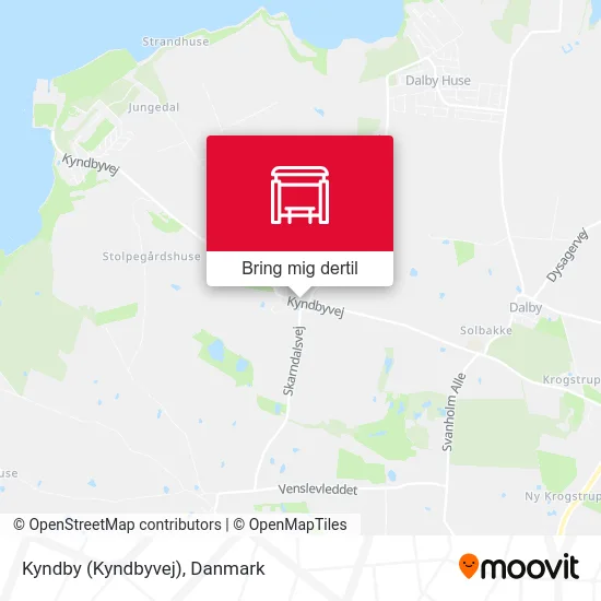 Kyndby (Kyndbyvej) kort