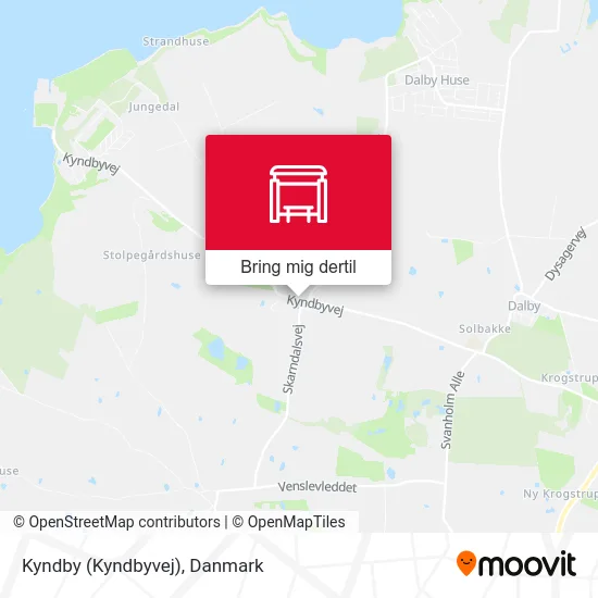 Kyndby (Kyndbyvej) kort