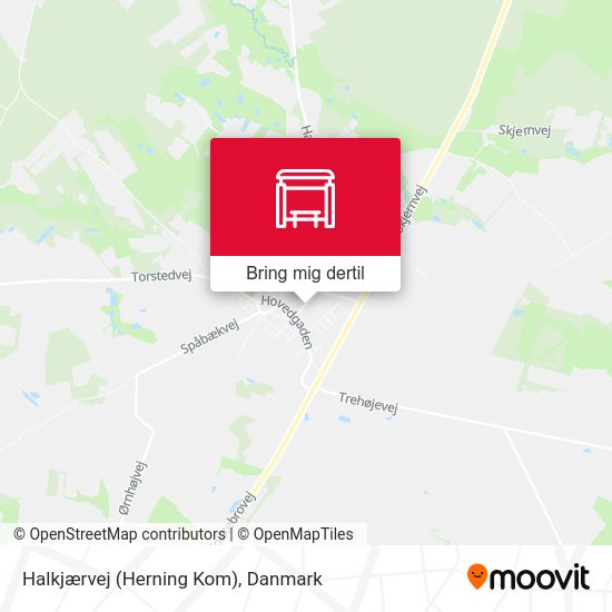 Halkjærvej (Herning Kom) kort