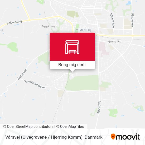 Vårsvej (Ulvegravene / Hjørring Komm) kort
