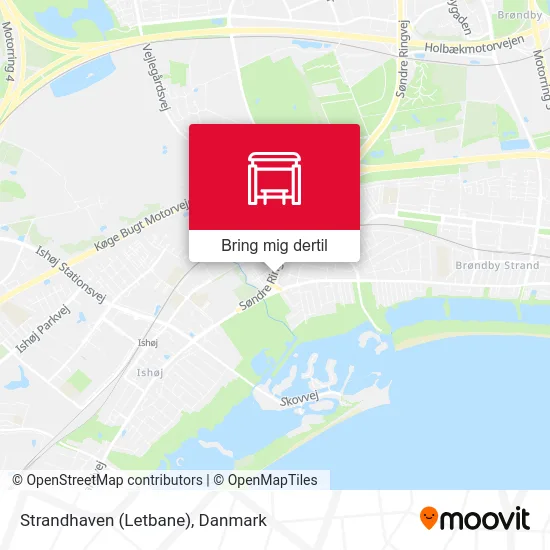 Strandhaven (Letbane) kort