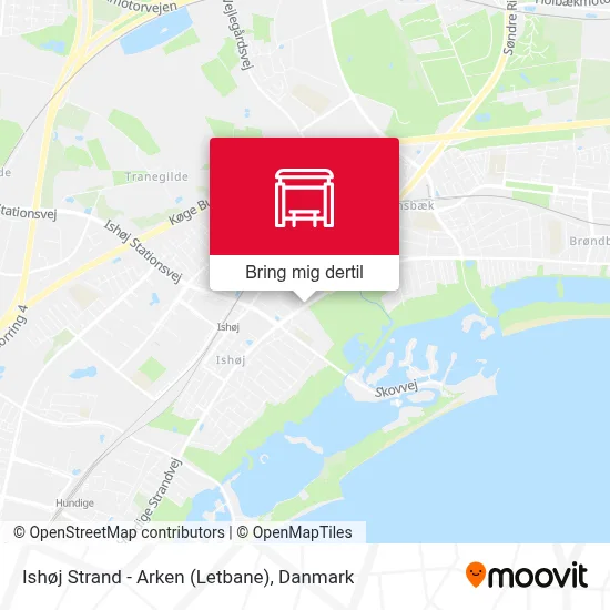 Ishøj Strand - Arken (Letbane) kort