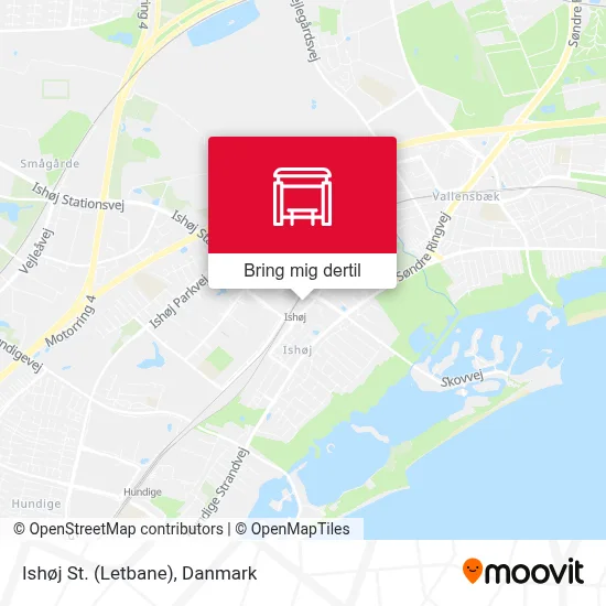 Ishøj St. (Letbane) kort