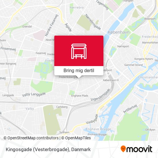 Kingosgade (Vesterbrogade) kort