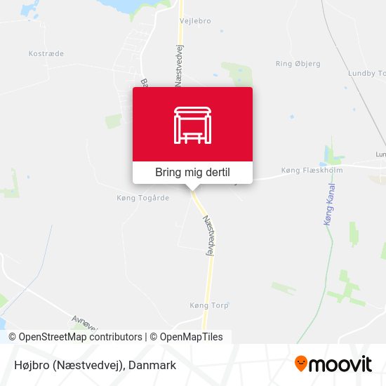 Højbro (Næstvedvej) kort