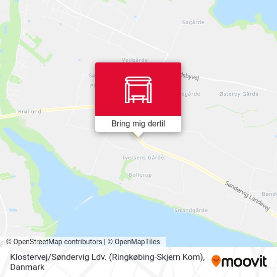Klostervej / Søndervig Ldv. (Ringkøbing-Skjern Kom) kort