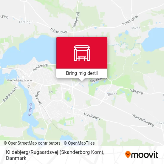 Kildebjerg / Rugaardsvej (Skanderborg Kom) kort