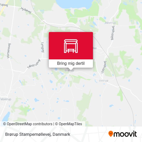 Brørup Stampemøllevej kort