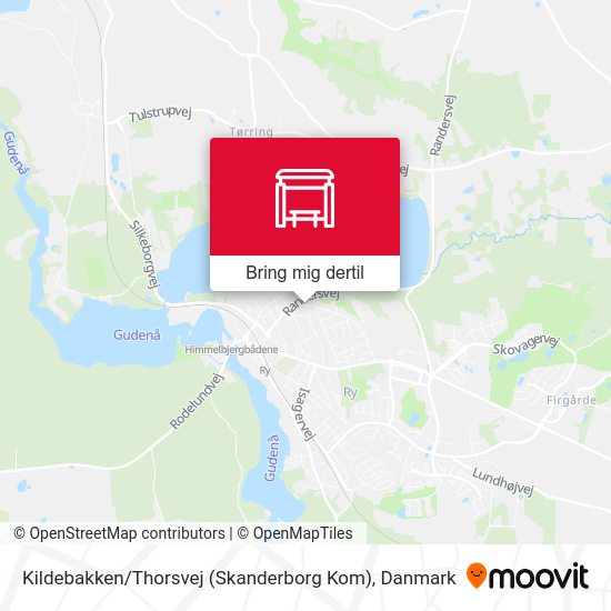 Kildebakken / Thorsvej (Skanderborg Kom) kort