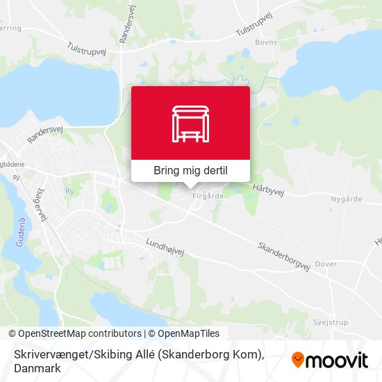 Skrivervænget / Skibing Allé (Skanderborg Kom) kort