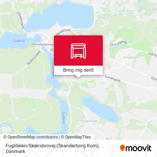 Fugldalen / Skærsbrovej (Skanderborg Kom) kort