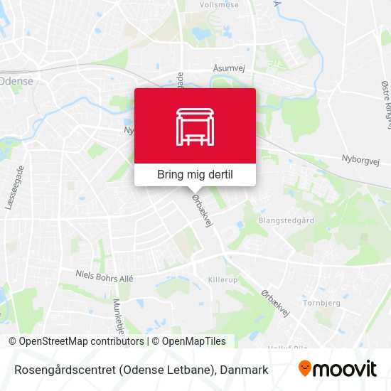 Rosengårdscentret (Odense Letbane) kort