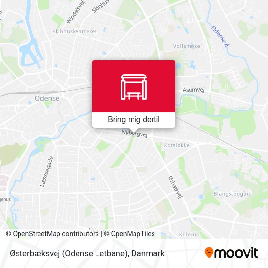 Østerbæksvej (Odense Letbane) kort