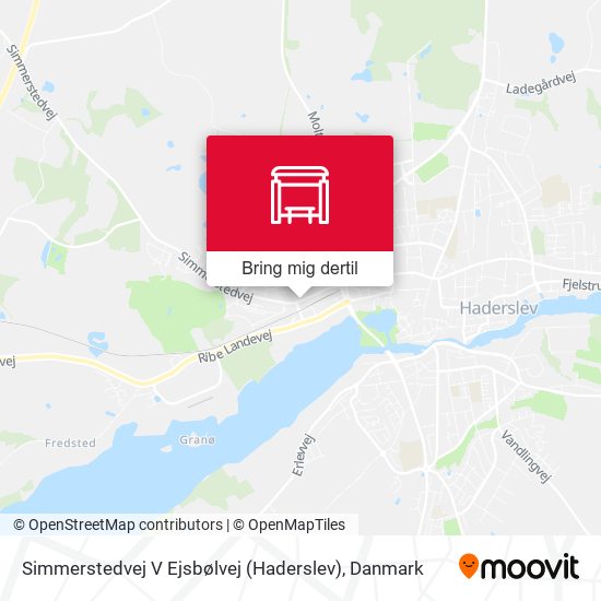 Simmerstedvej V Ejsbølvej (Haderslev) kort