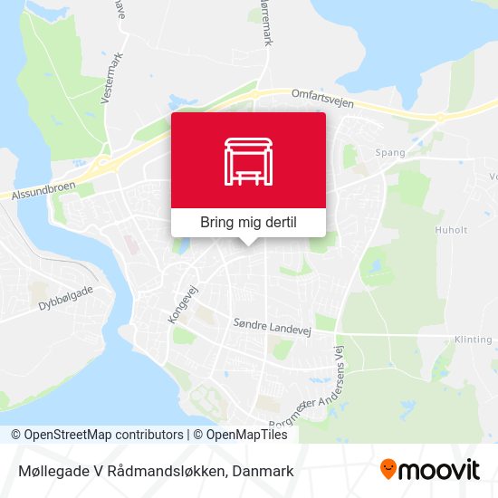 Møllegade V Rådmandsløkken kort