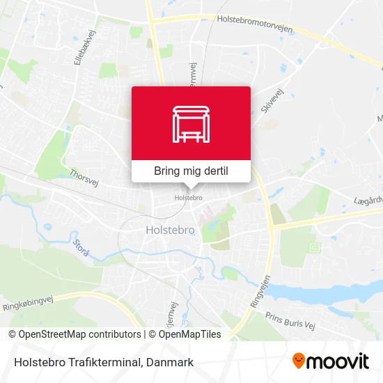 Holstebro Trafikterminal kort