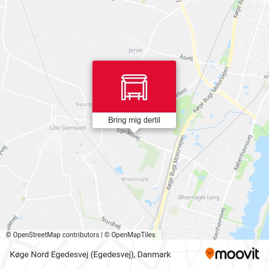 Køge Nord Egedesvej kort