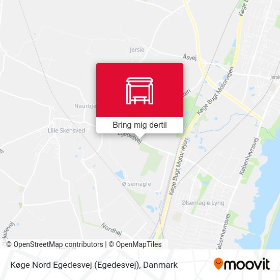 Køge Nord Egedesvej kort