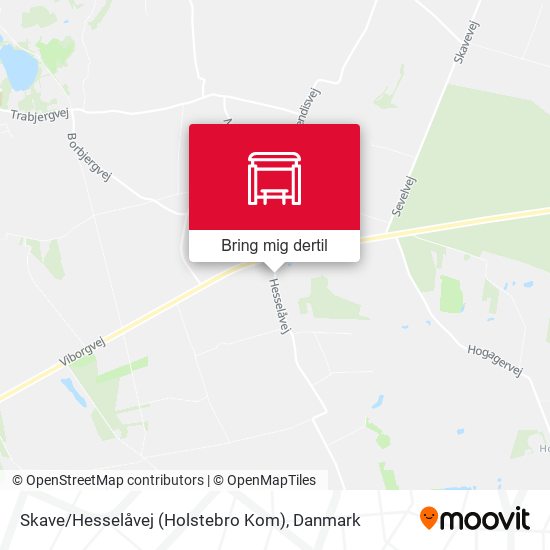 Skave / Hesselåvej (Holstebro Kom) kort