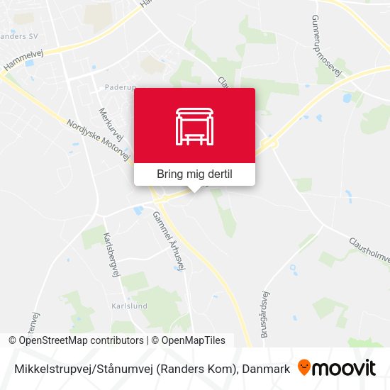 Mikkelstrupvej / Stånumvej (Randers Kom) kort