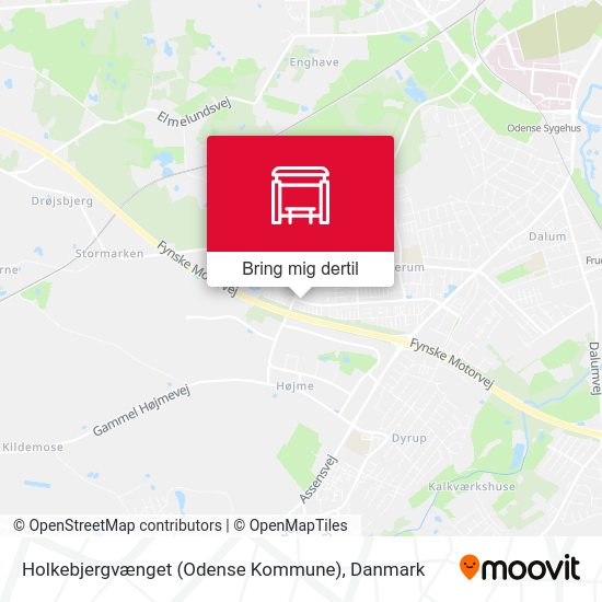 Holkebjergvænget (Odense Kommune) kort
