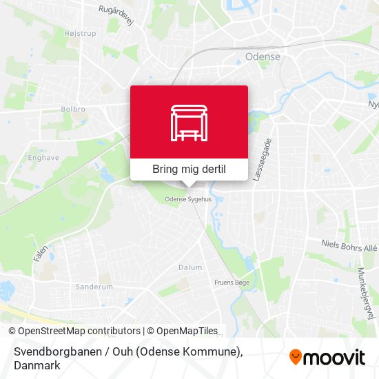 Svendborgbanen / Ouh (Odense Kommune) kort