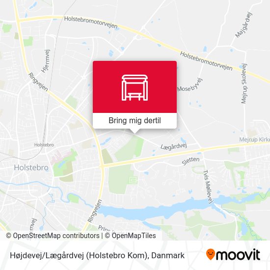 Højdevej / Lægårdvej (Holstebro Kom) kort