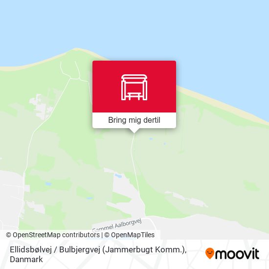 Ellidsbølvej / Bulbjergvej (Jammerbugt Komm.) kort