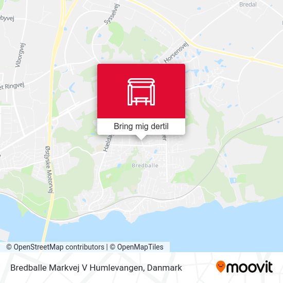 Bredballe Markvej V Humlevangen kort