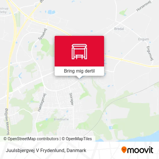 Juulsbjergvej V Frydenlund kort