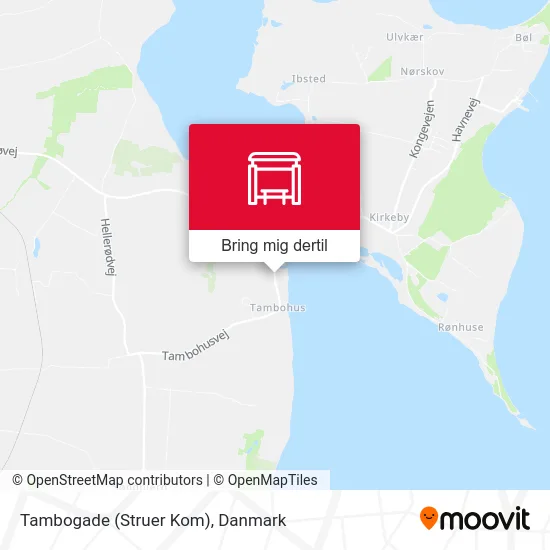 Tambogade (Struer Kom) kort