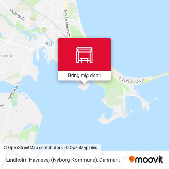 Lindholm Havnevej (Nyborg Kommune) kort
