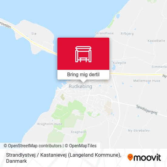Strandlystvej / Kastanievej (Langeland Kommune) kort