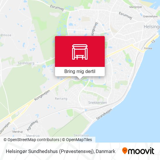 Helsingør Sundhedshus (Prøvestensvej) kort