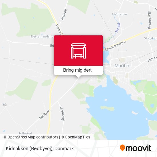 Kidnakken (Rødbyvej) kort