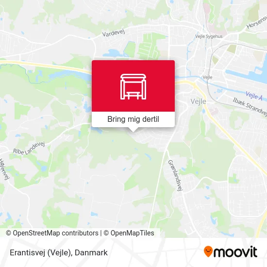 Erantisvej (Vejle) kort