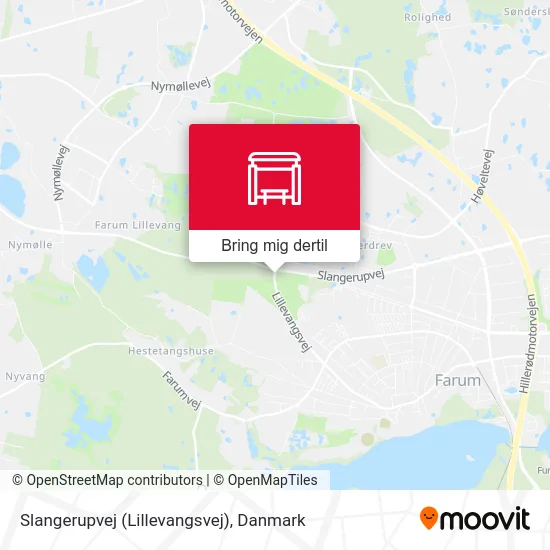 Slangerupvej (Lillevangsvej) kort