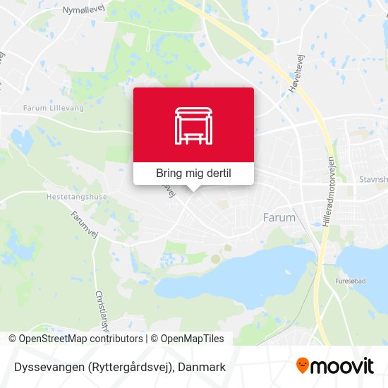 Dyssevangen (Ryttergårdsvej) kort