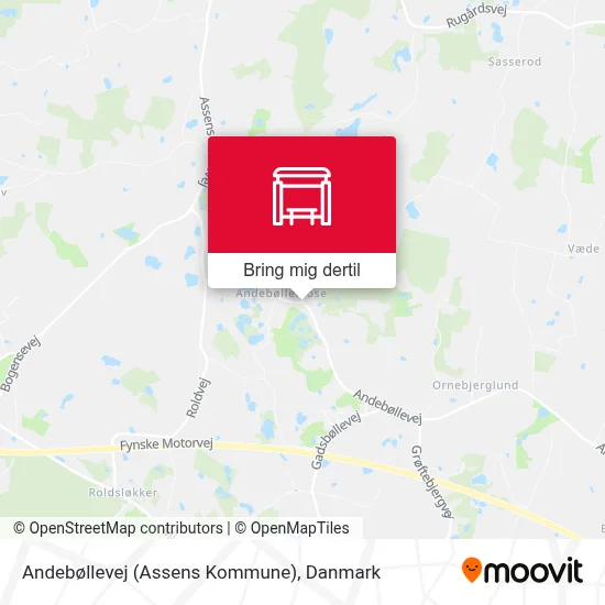 Andebøllevej (Assens Kommune) kort
