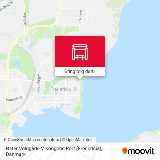 Øster Voldgade V Kongens Port (Fredericia) kort