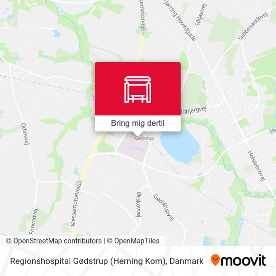 Regionshospital Gødstrup (Herning Kom) kort