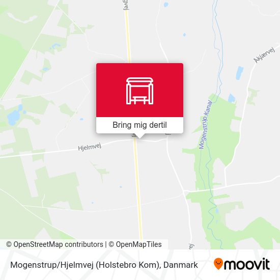 Mogenstrup / Hjelmvej (Holstebro Kom) kort