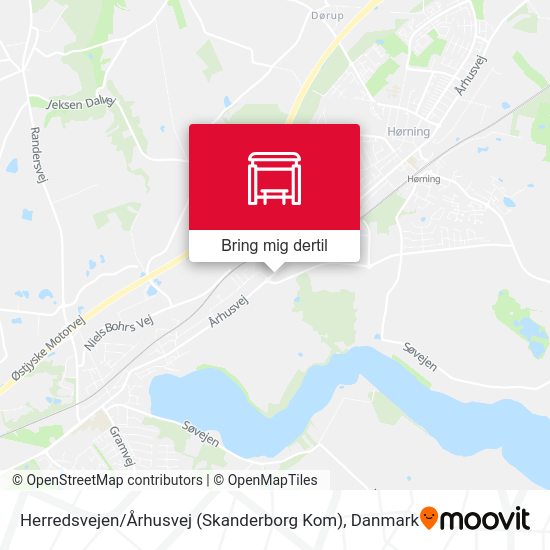 Herredsvejen / Århusvej (Skanderborg Kom) kort
