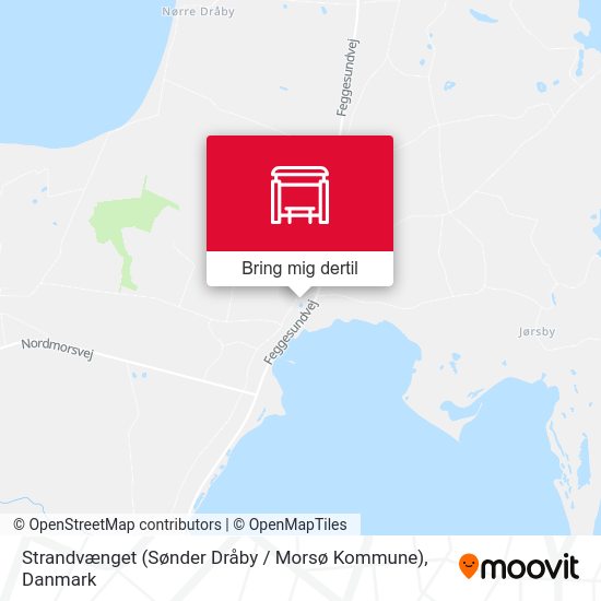 Strandvænget (Sønder Dråby / Morsø Kommune) kort