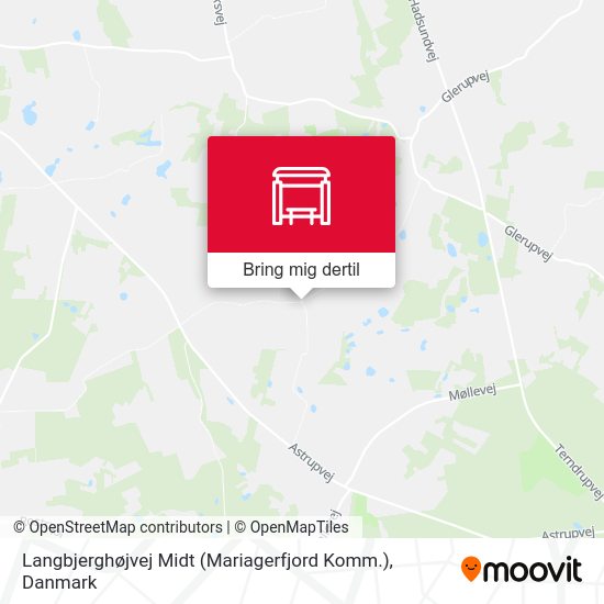 Langbjerghøjvej Midt (Mariagerfjord Komm.) kort