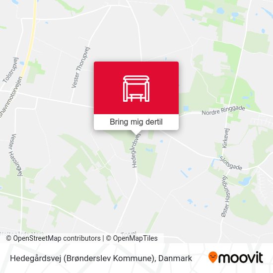 Hedegårdsvej (Brønderslev Kommune) kort