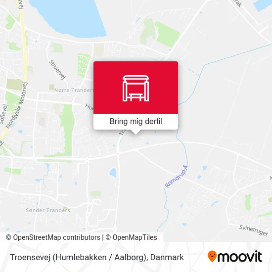 Troensevej (Humlebakken / Aalborg) kort